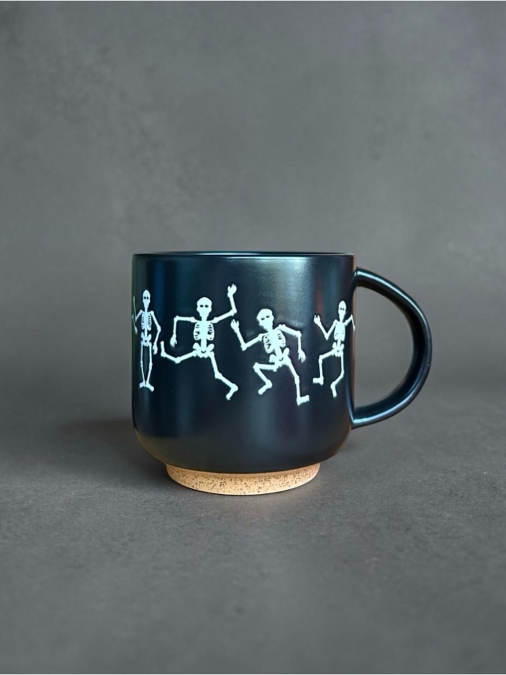 Dancing Skeletons Coffee Mug Black Witches Brew Halloween Collectible